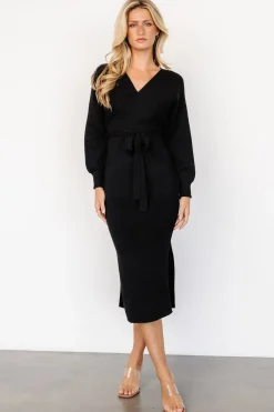 Clearance Baltic Born Sammi Faux Wrap Dress | Black