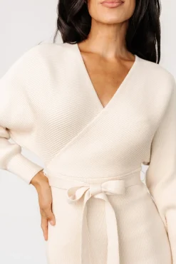 Hot Baltic Born Sammi Faux Wrap Dress | Cream