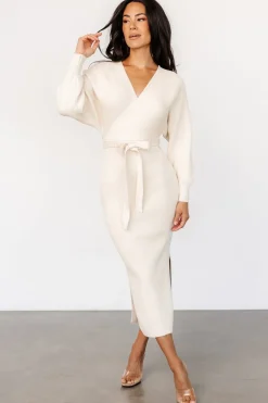 Hot Baltic Born Sammi Faux Wrap Dress | Cream