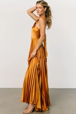 Best Baltic Born Sandra Pleated Maxi Dress | Copper