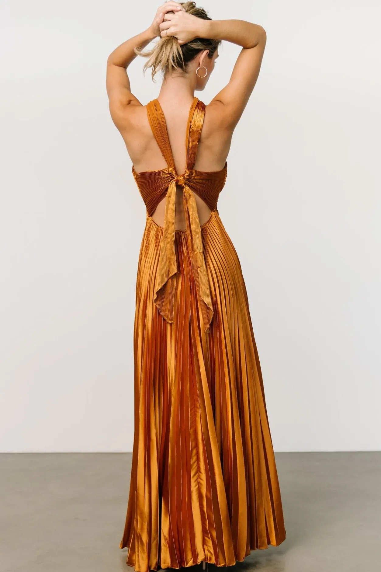 Best Baltic Born Sandra Pleated Maxi Dress | Copper