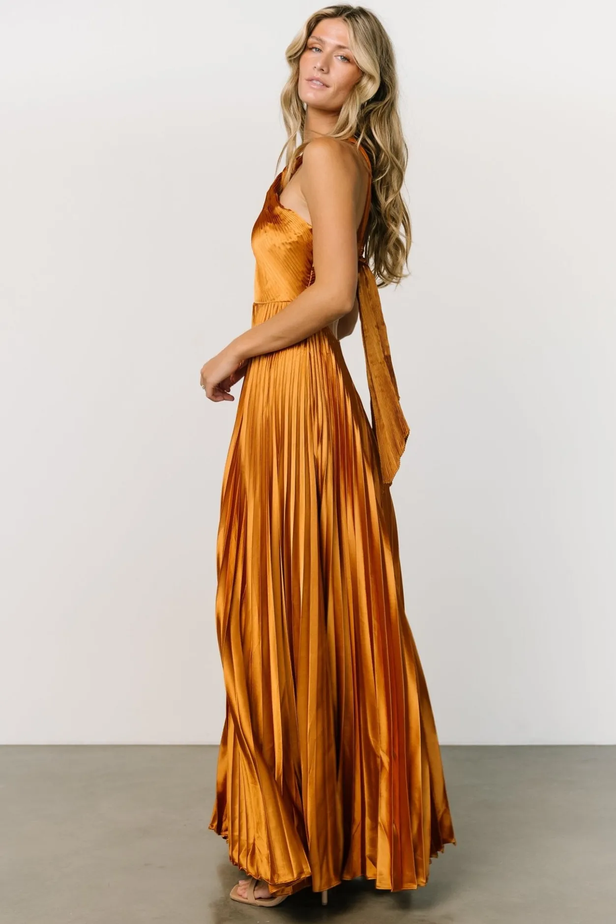 Best Baltic Born Sandra Pleated Maxi Dress | Copper