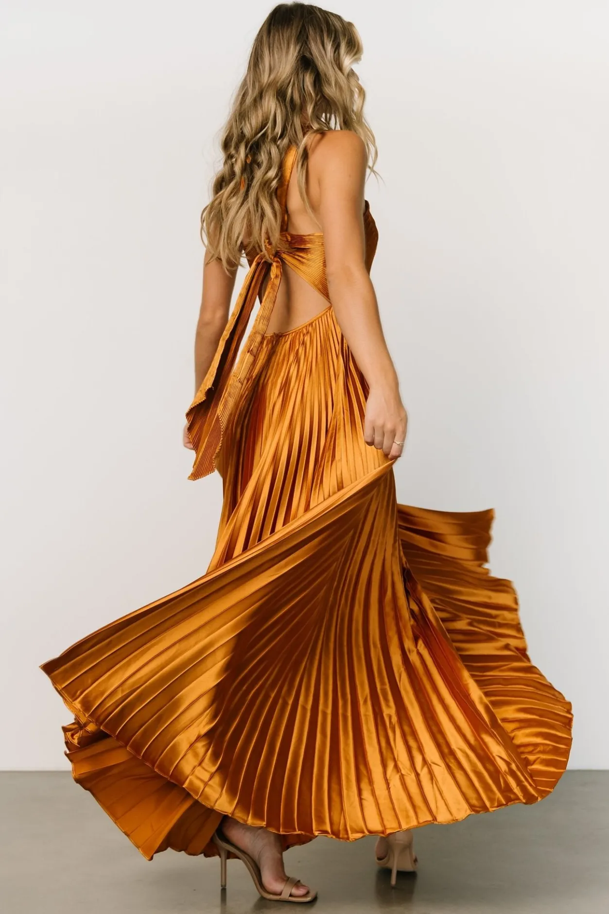 Best Baltic Born Sandra Pleated Maxi Dress | Copper