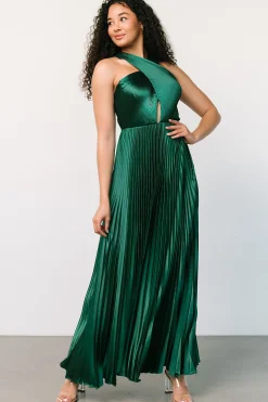 Online Baltic Born Sandra Pleated Maxi Dress | Emerald