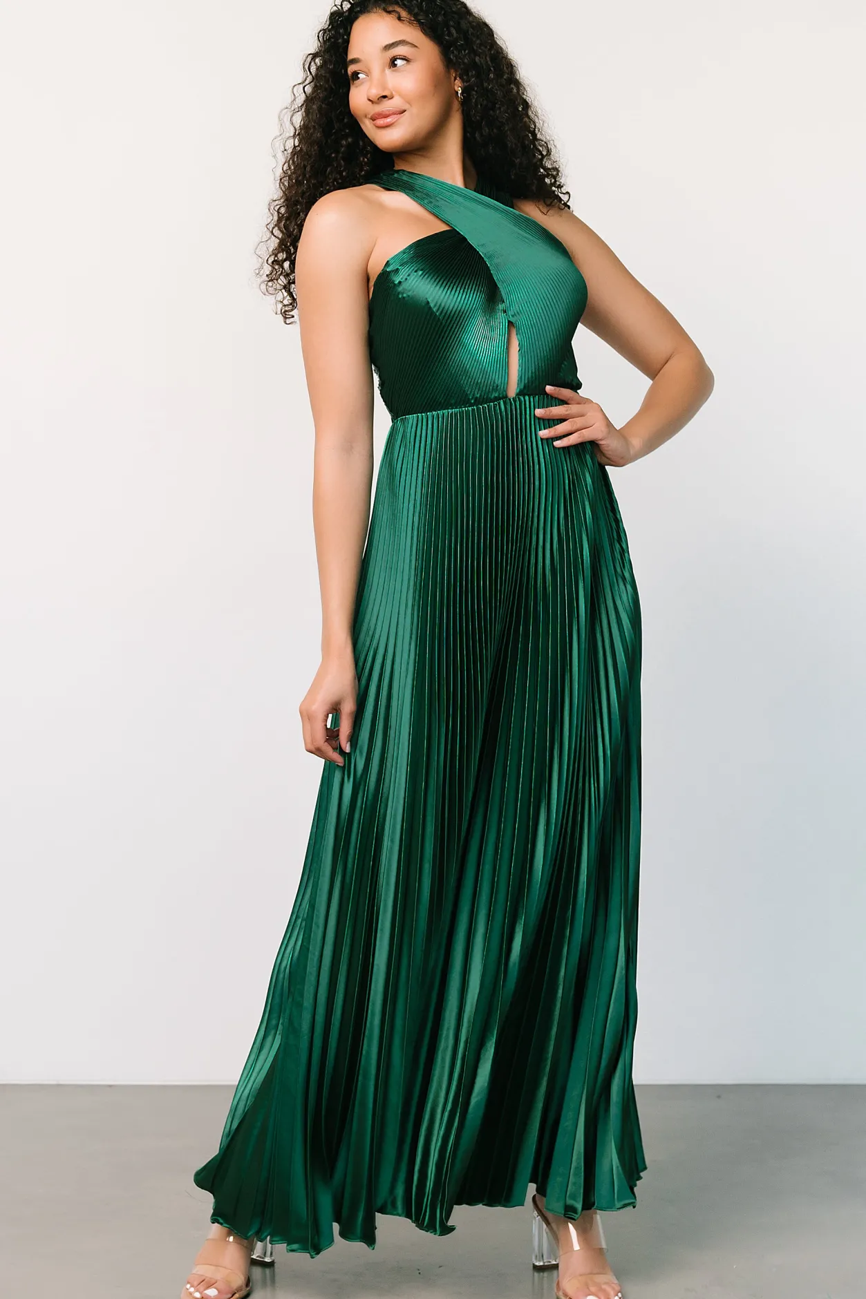 Online Baltic Born Sandra Pleated Maxi Dress | Emerald