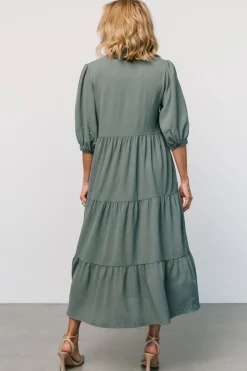 Best Baltic Born Sandy Button Tiered Dress | Jade