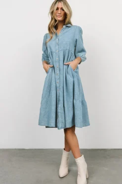 Outlet Baltic Born Sari Babydoll Dress | Chambray