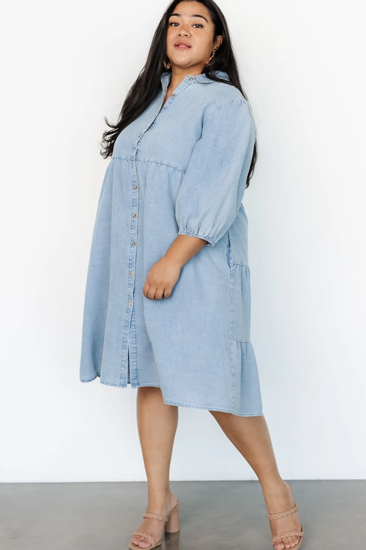Outlet Baltic Born Sari Babydoll Dress | Chambray