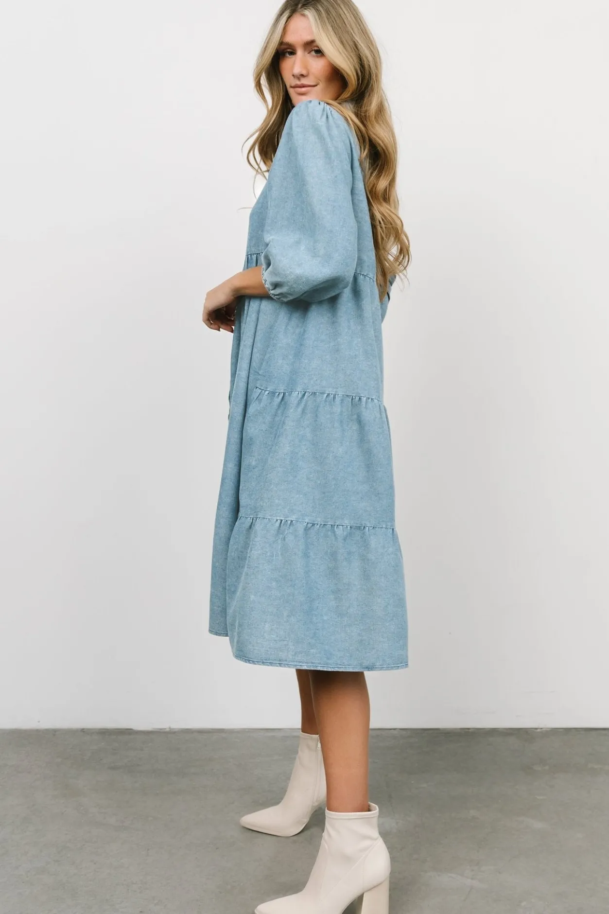 Outlet Baltic Born Sari Babydoll Dress | Chambray