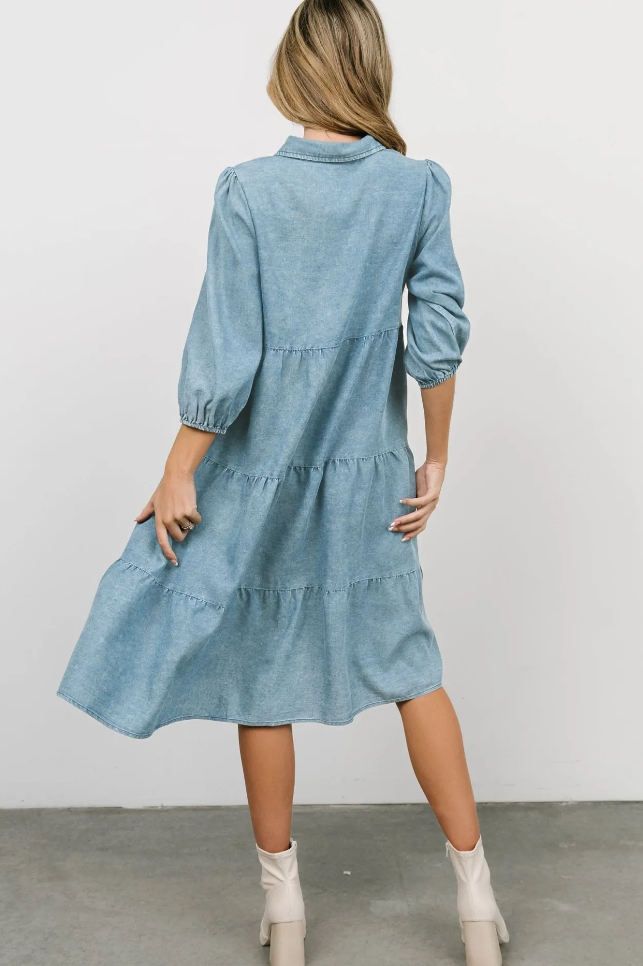 Outlet Baltic Born Sari Babydoll Dress | Chambray