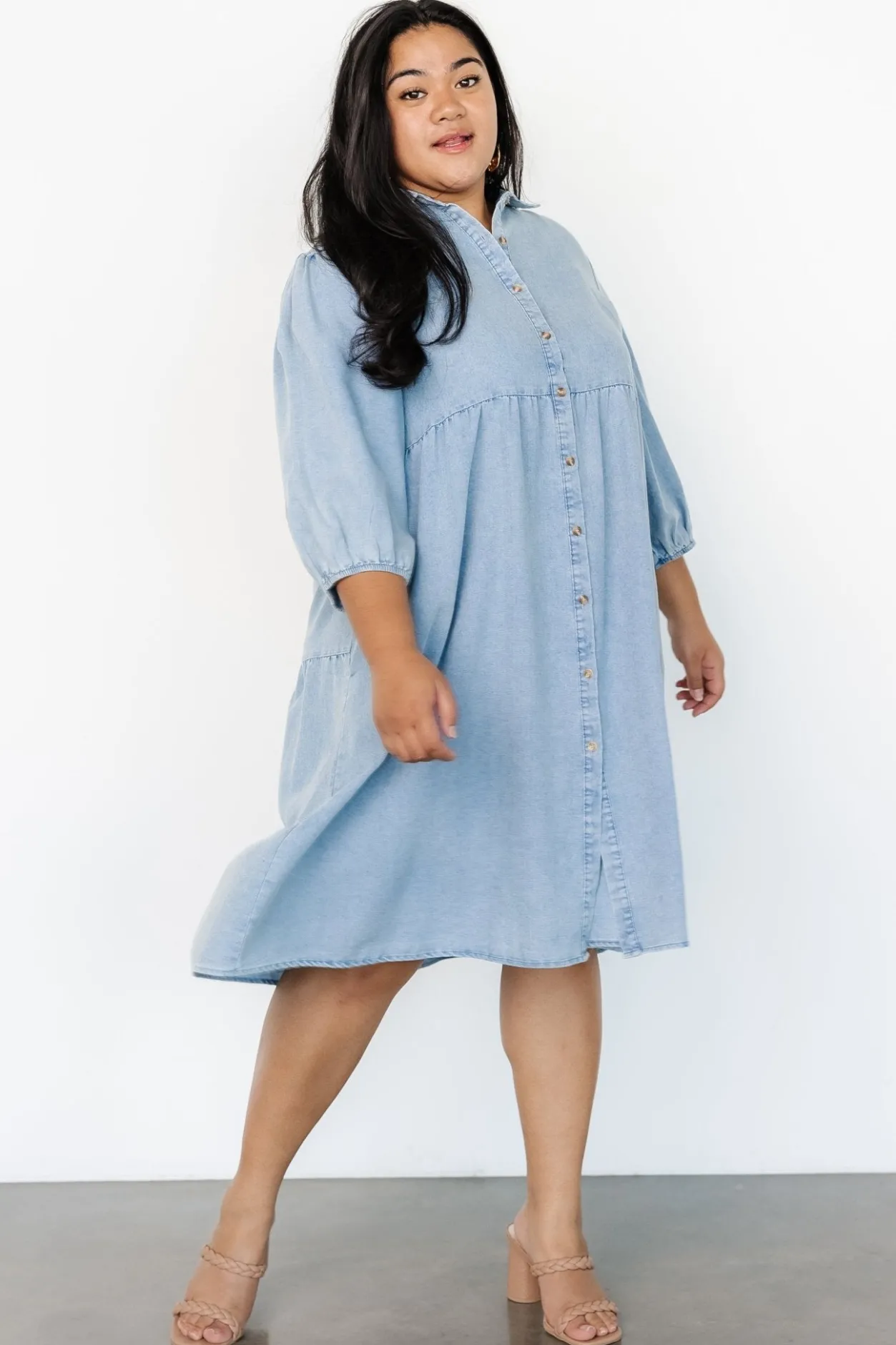 Outlet Baltic Born Sari Babydoll Dress | Chambray