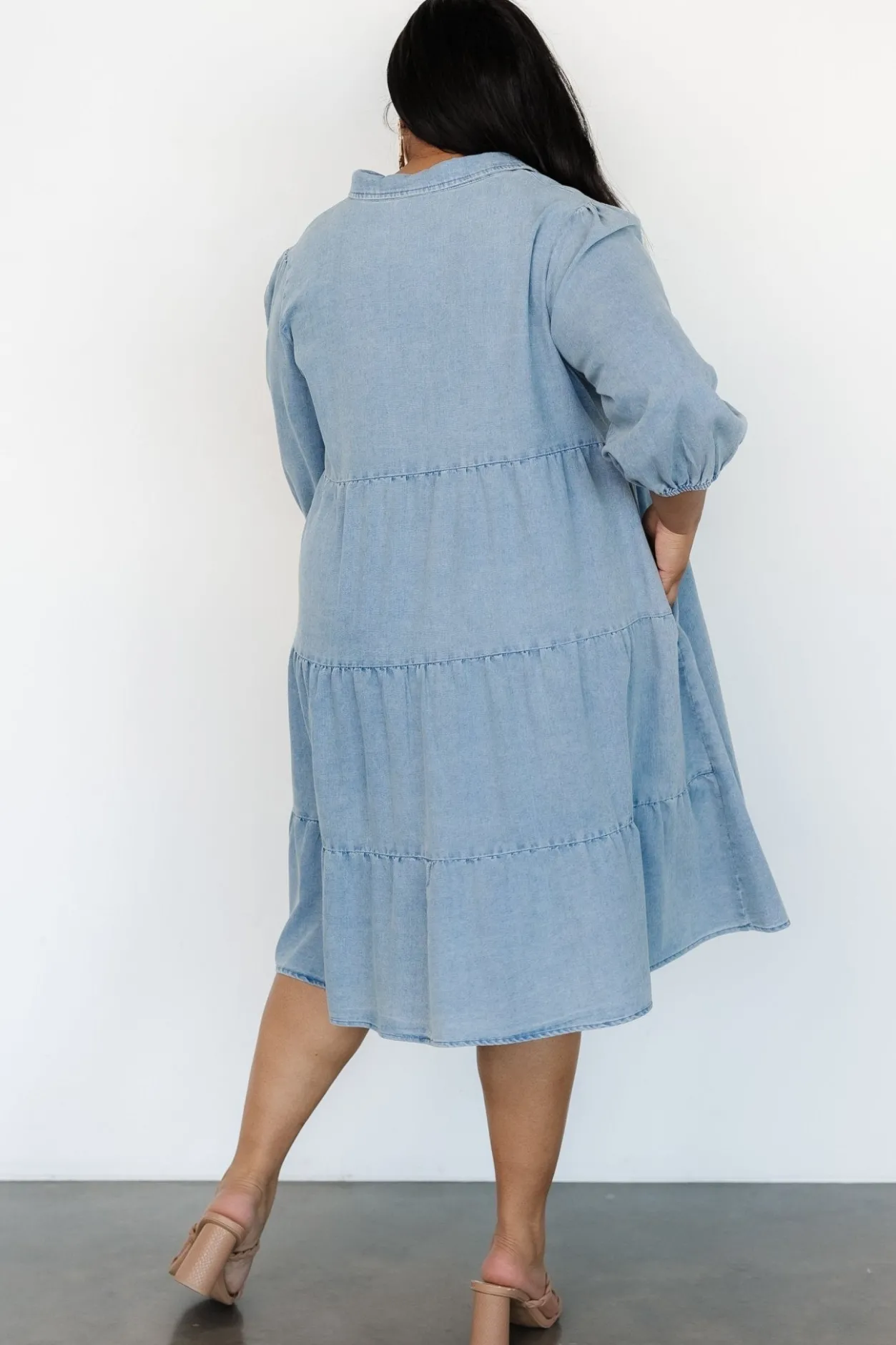 Outlet Baltic Born Sari Babydoll Dress | Chambray