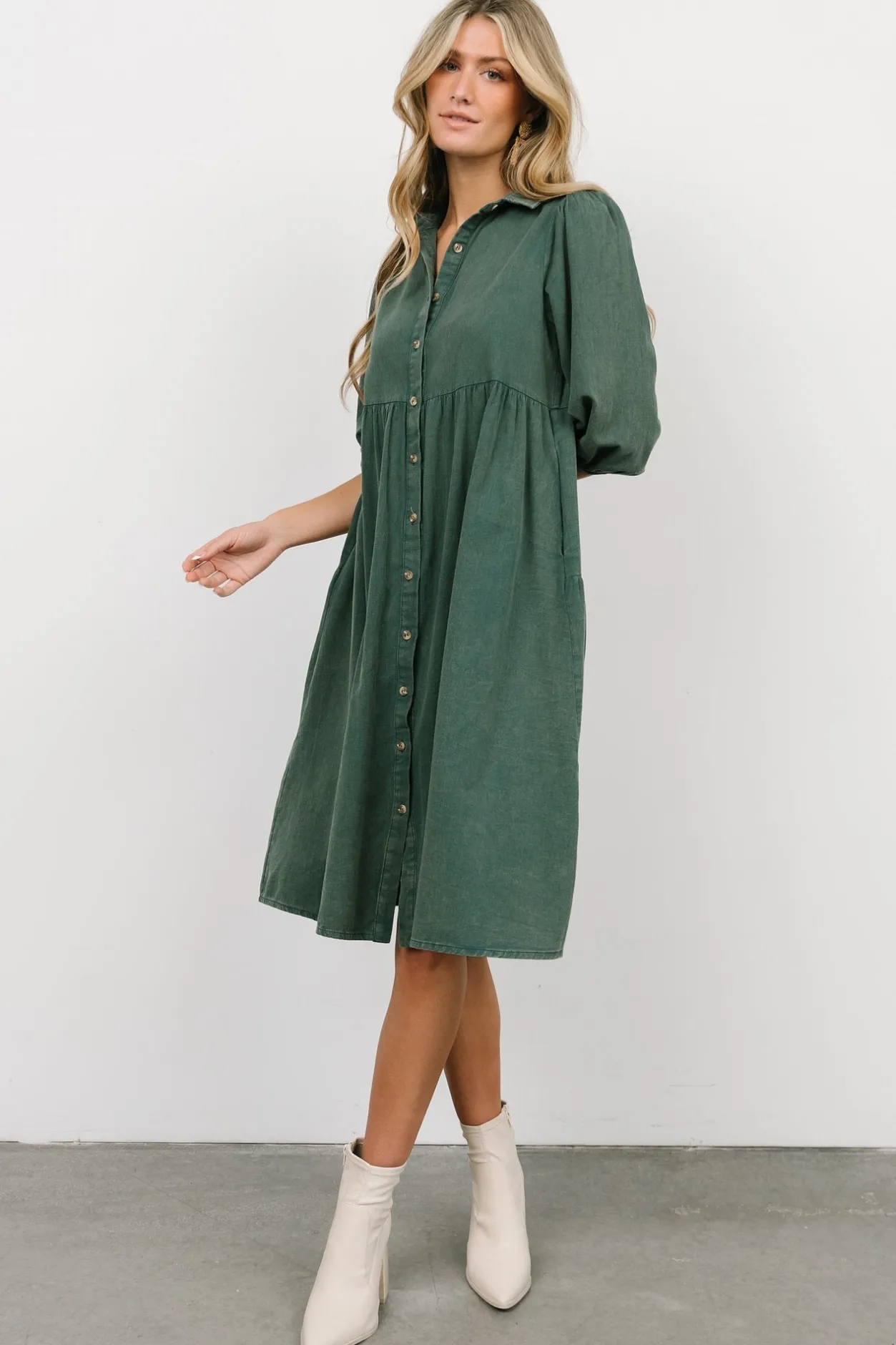 Best Baltic Born Sari Babydoll Dress | Green