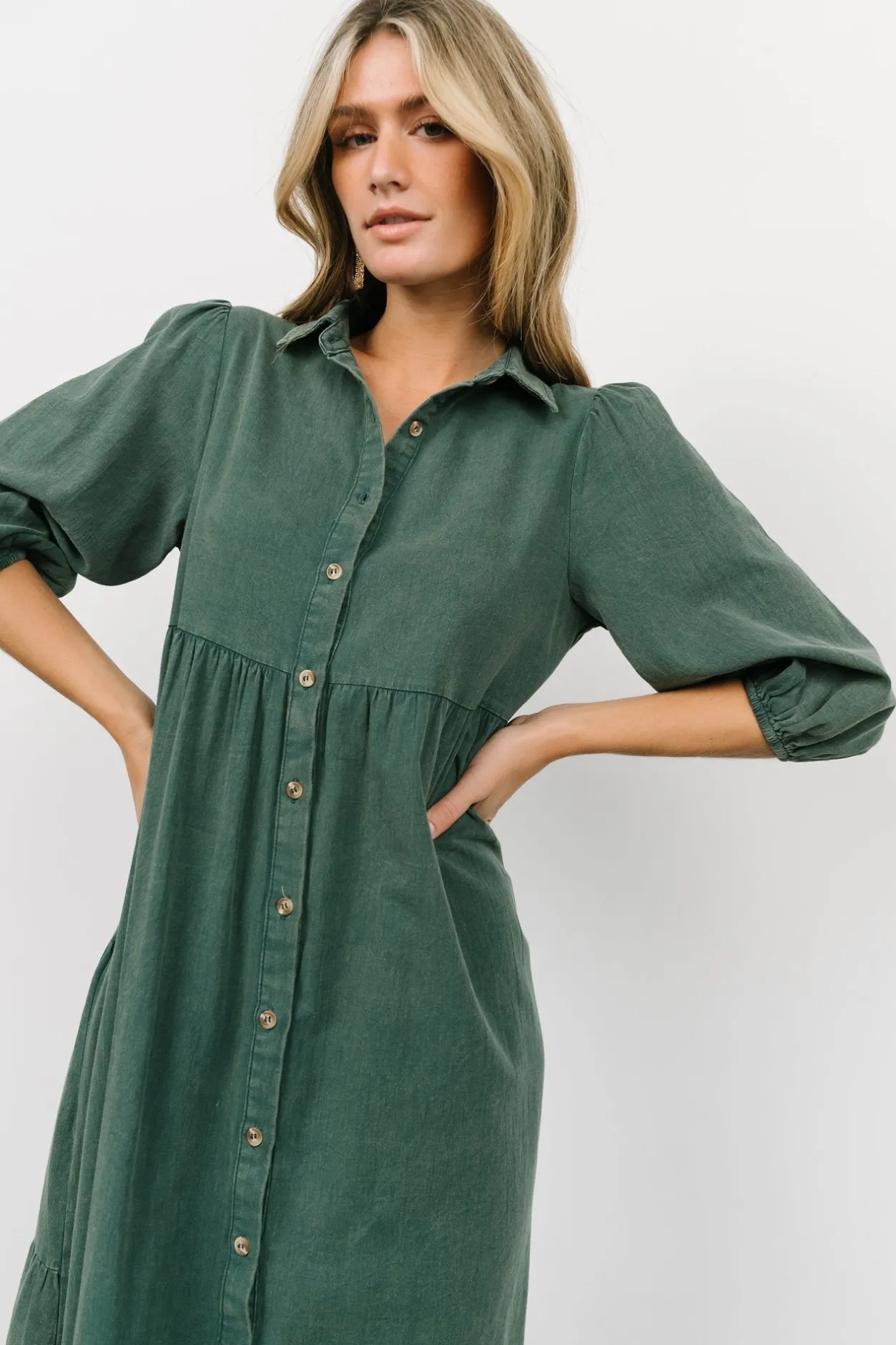 Best Baltic Born Sari Babydoll Dress | Green