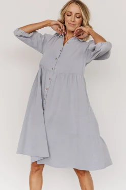 New Baltic Born Sari Babydoll Dress | Light Denim LightDenim