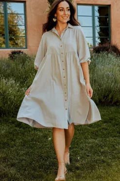 New Baltic Born Sari Babydoll Dress | Light Denim LightDenim