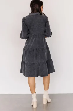 Clearance Baltic Born Sari Babydoll Dress | Washed Black WashedBlack