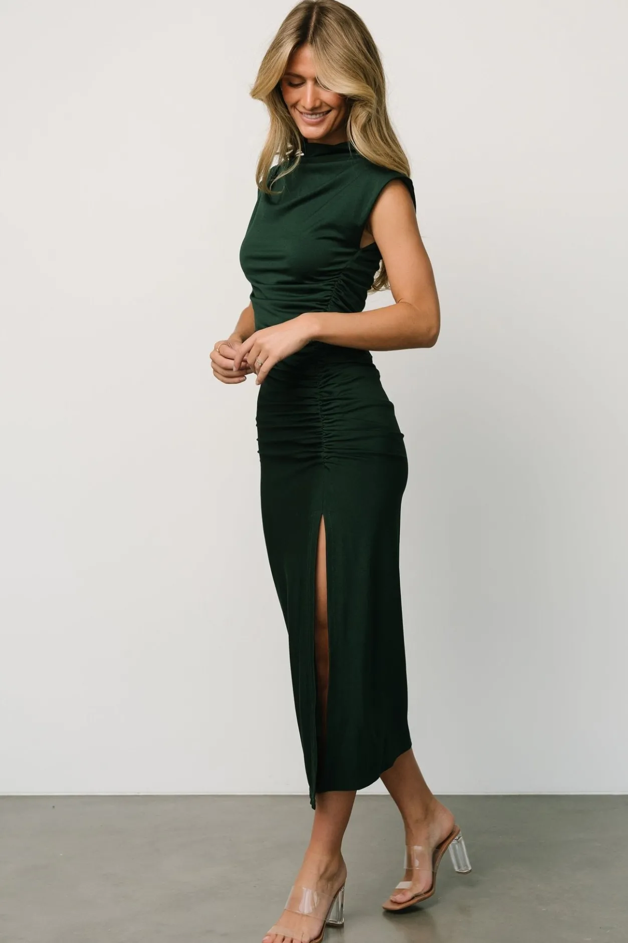 Best Baltic Born Sasha Ruched Maxi Dress | Green