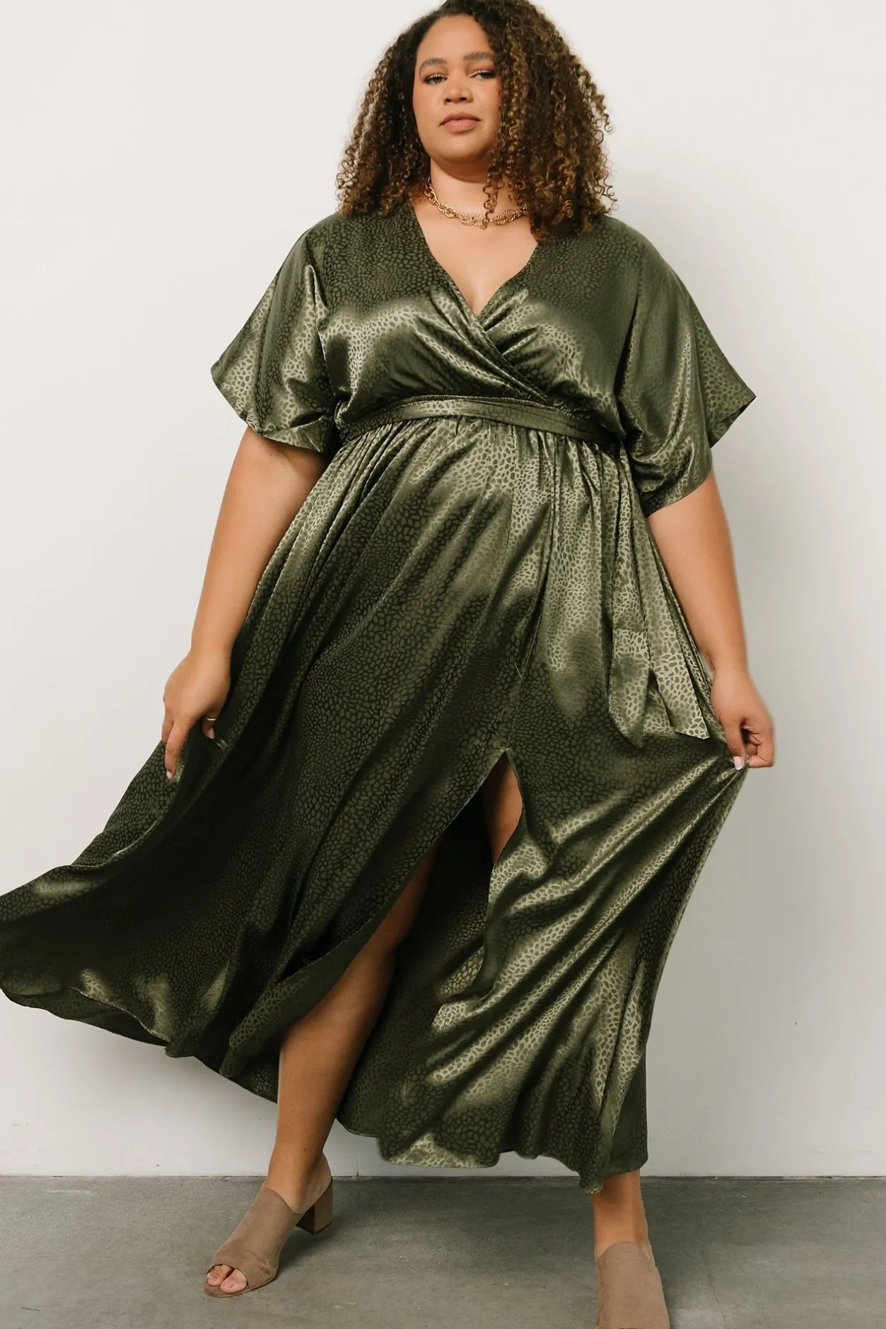 Fashion Baltic Born Savannah Print Kimono Maxi | Olive