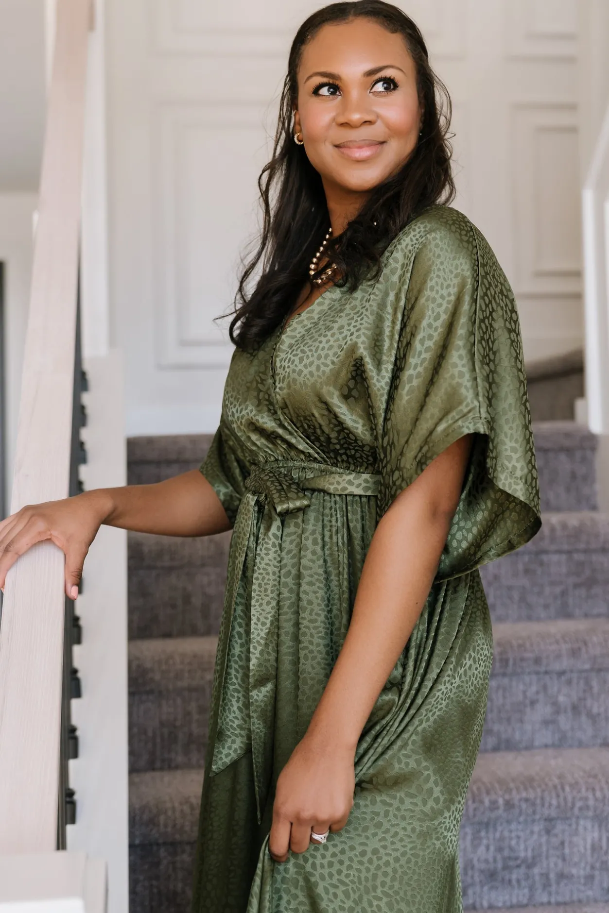 Fashion Baltic Born Savannah Print Kimono Maxi | Olive