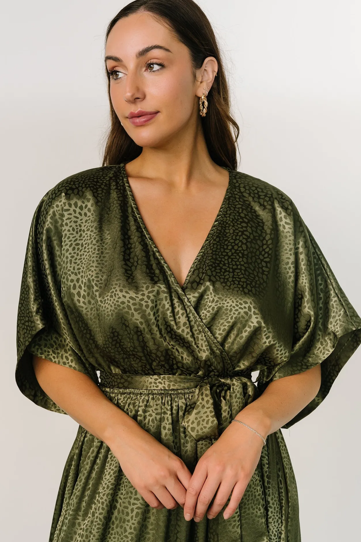 Fashion Baltic Born Savannah Print Kimono Maxi | Olive