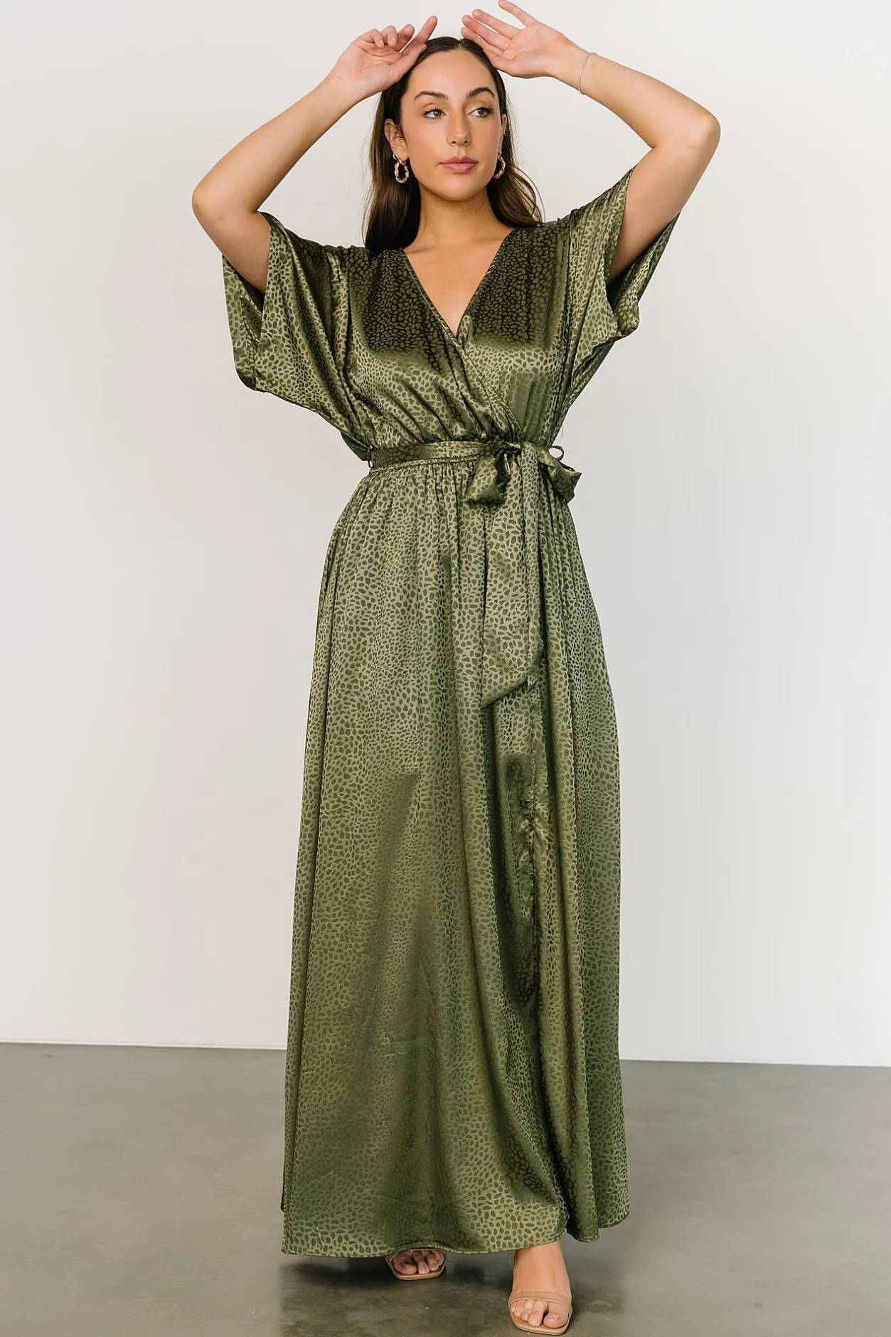 Fashion Baltic Born Savannah Print Kimono Maxi | Olive