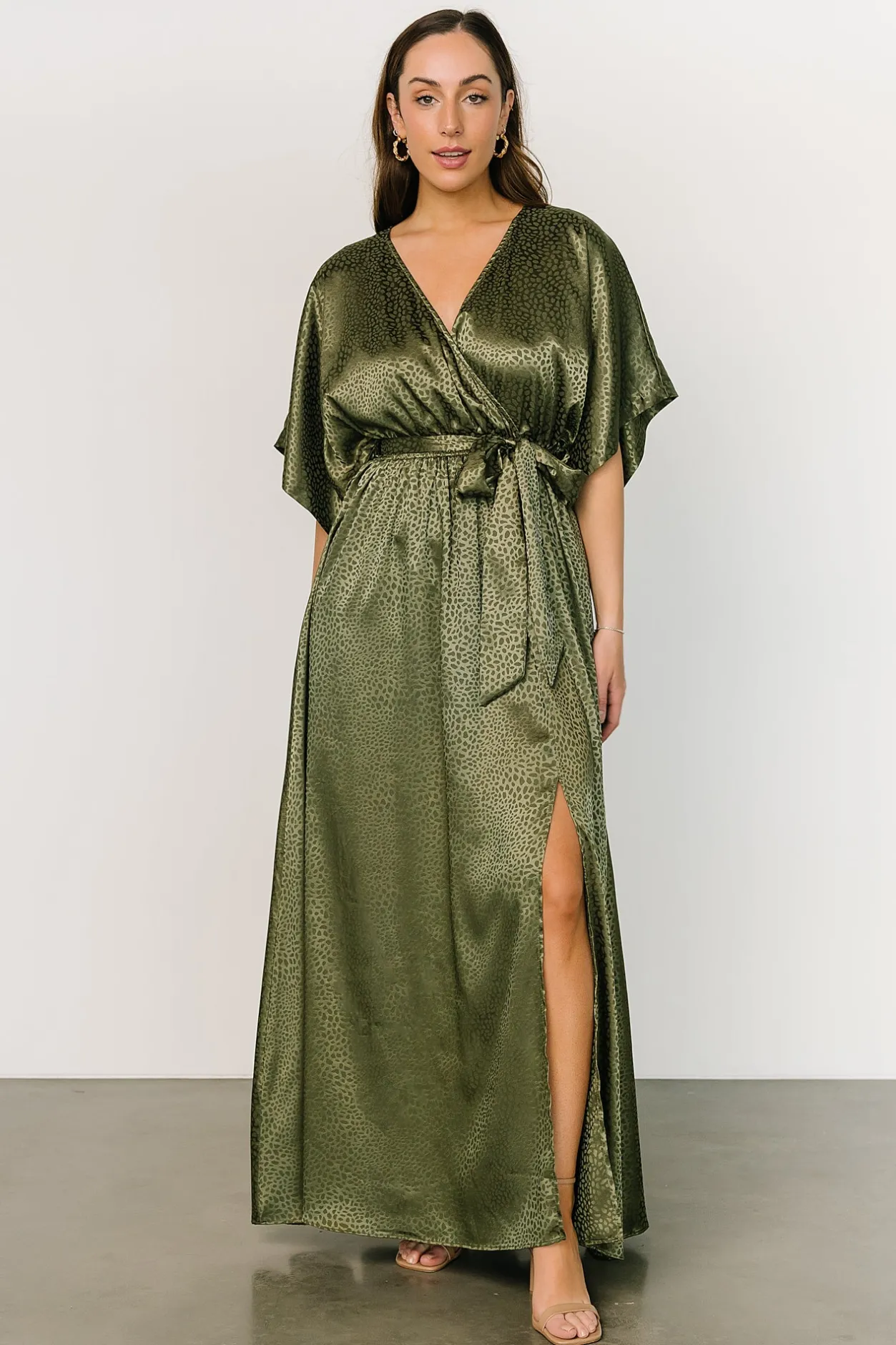 Fashion Baltic Born Savannah Print Kimono Maxi | Olive