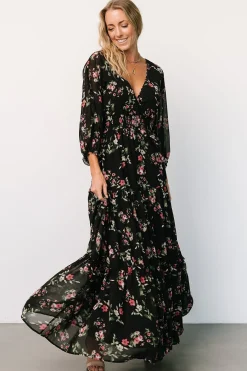 Online Baltic Born Sawyer Tiered Maxi Dress | Black + Berry Black+Berry