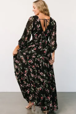 Online Baltic Born Sawyer Tiered Maxi Dress | Black + Berry Black+Berry