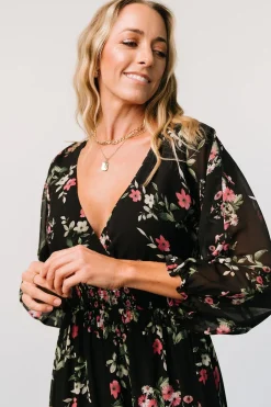 Online Baltic Born Sawyer Tiered Maxi Dress | Black + Berry Black+Berry