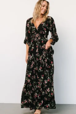 Online Baltic Born Sawyer Tiered Maxi Dress | Black + Berry Black+Berry