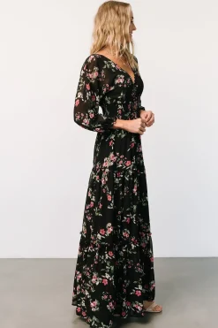 Online Baltic Born Sawyer Tiered Maxi Dress | Black + Berry Black+Berry