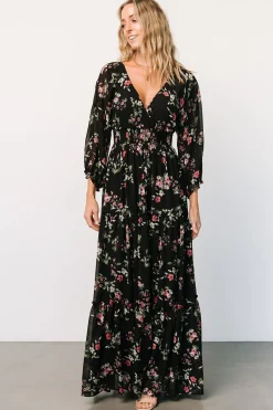 Online Baltic Born Sawyer Tiered Maxi Dress | Black + Berry Black+Berry