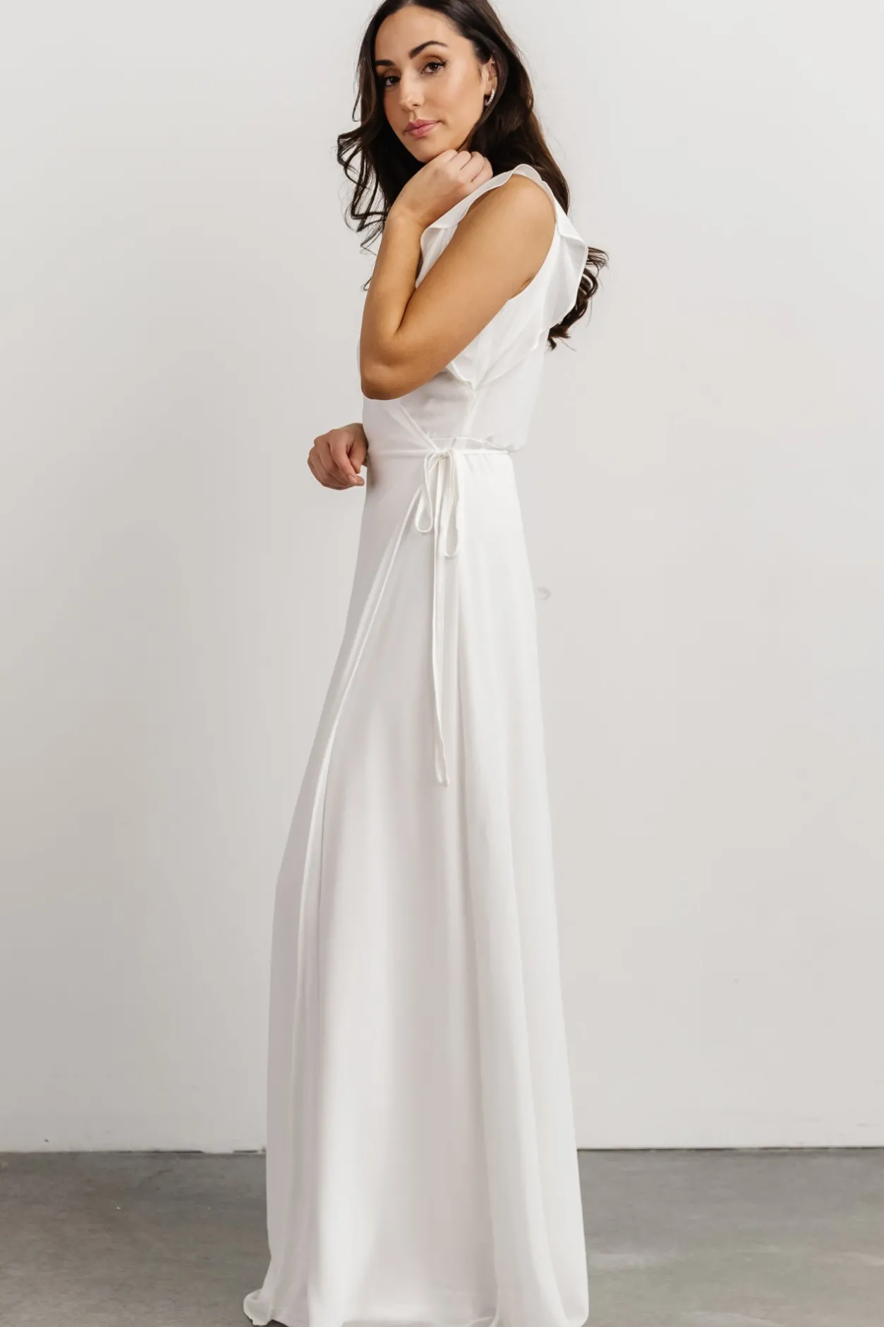 Discount Baltic Born Saya Wrap Maxi Dress | Off-White