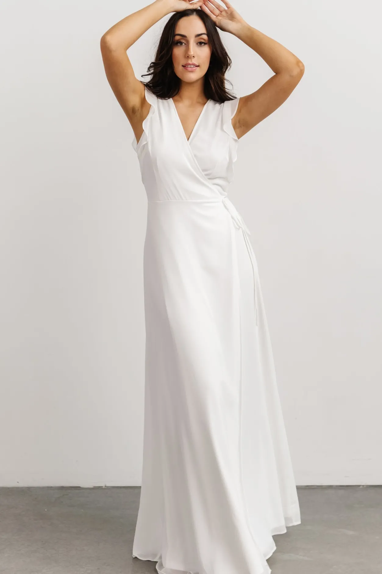 Discount Baltic Born Saya Wrap Maxi Dress | Off-White