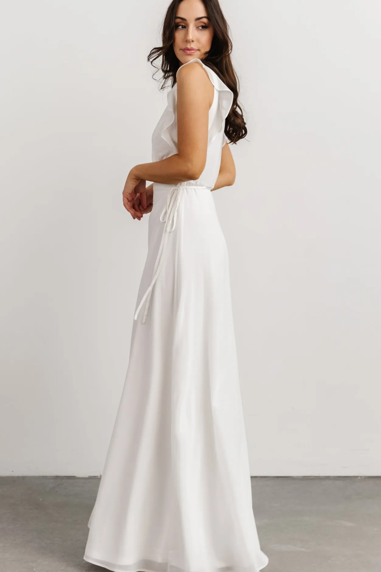 Discount Baltic Born Saya Wrap Maxi Dress | Off-White