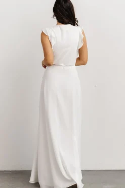 Discount Baltic Born Saya Wrap Maxi Dress | Off-White