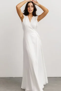 Discount Baltic Born Saya Wrap Maxi Dress | Off-White