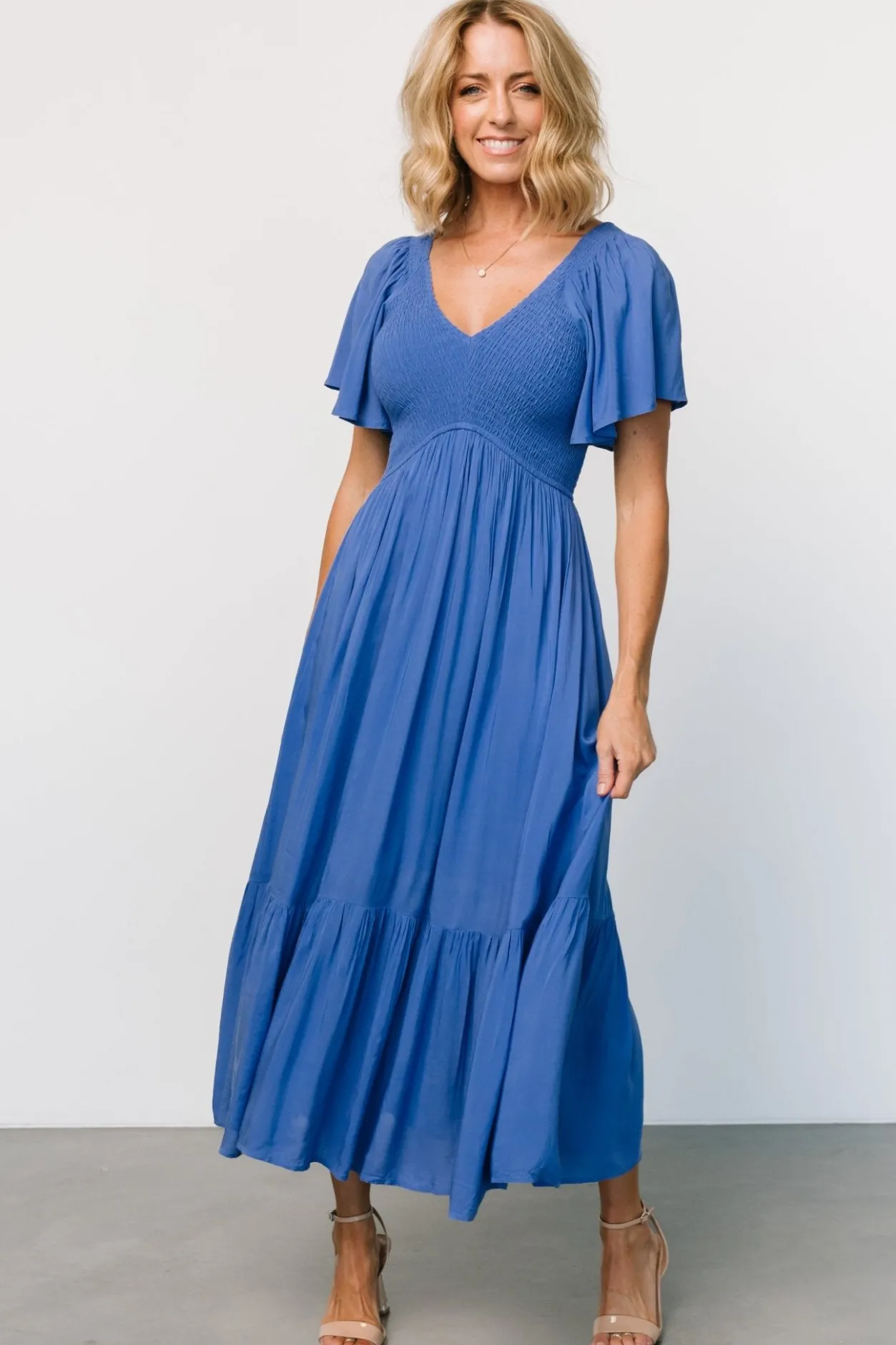 Outlet Baltic Born Scarlett Smocked Dress | Blue