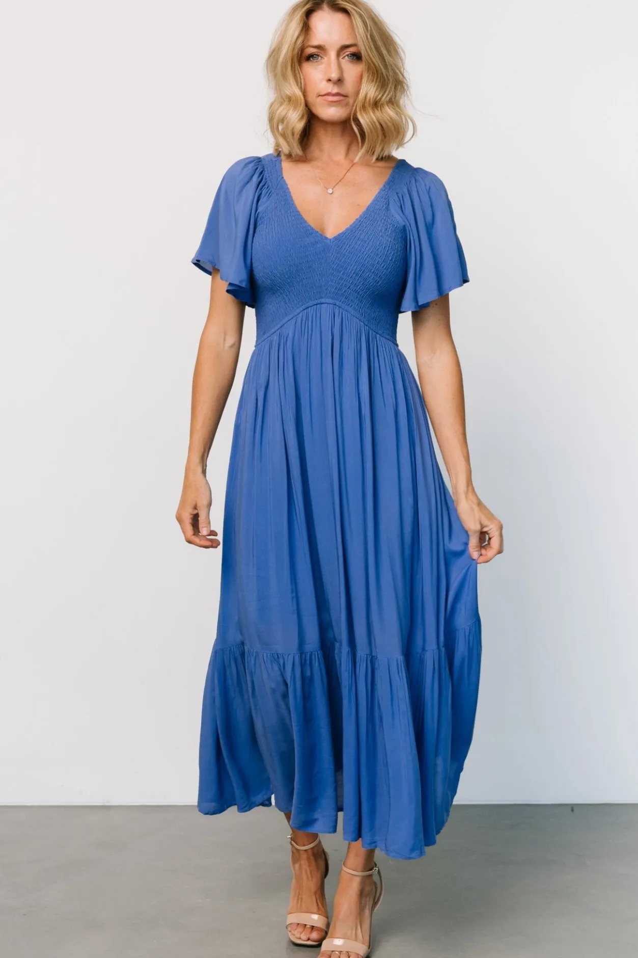 Outlet Baltic Born Scarlett Smocked Dress | Blue