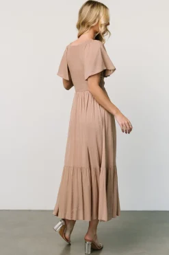 New Baltic Born Scarlett Smocked Dress | Mocha