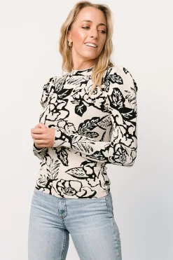Sale Baltic Born Sebastian Sweater | Black Multi BlackMulti