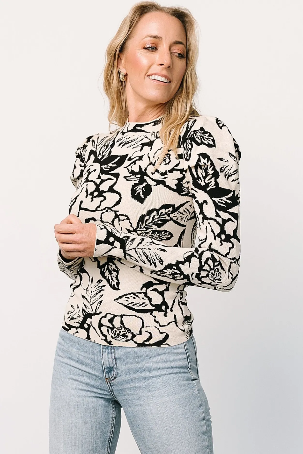 Sale Baltic Born Sebastian Sweater | Black Multi BlackMulti