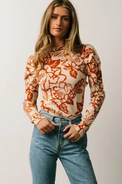 Clearance Baltic Born Sebastian Sweater | Rust Multi RustMulti
