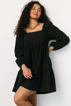 New Baltic Born Selena Tiered Mini Dress | Black
