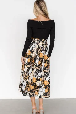 Best Baltic Born Selma Off Shoulder Dress | Black Multi BlackMulti