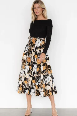 Best Baltic Born Selma Off Shoulder Dress | Black Multi BlackMulti