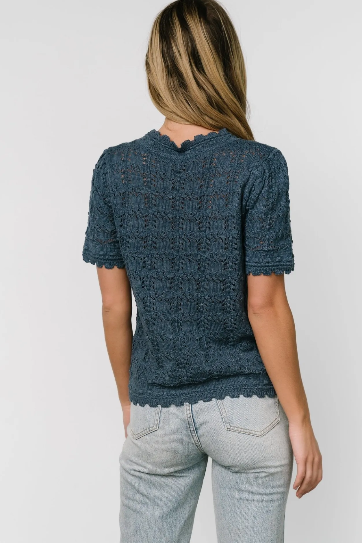 Outlet Baltic Born Serenity Knit Sweater Top | Slate