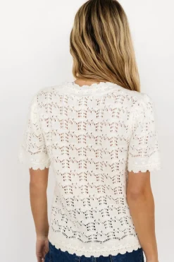 Hot Baltic Born Serenity Knit Sweater Top | Cream