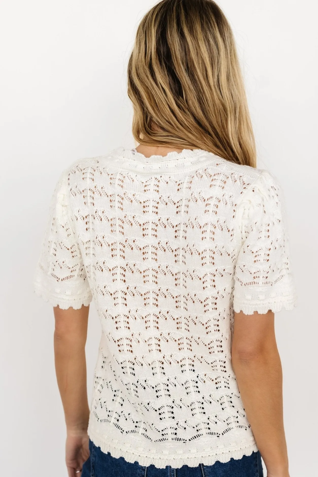 Hot Baltic Born Serenity Knit Sweater Top | Cream